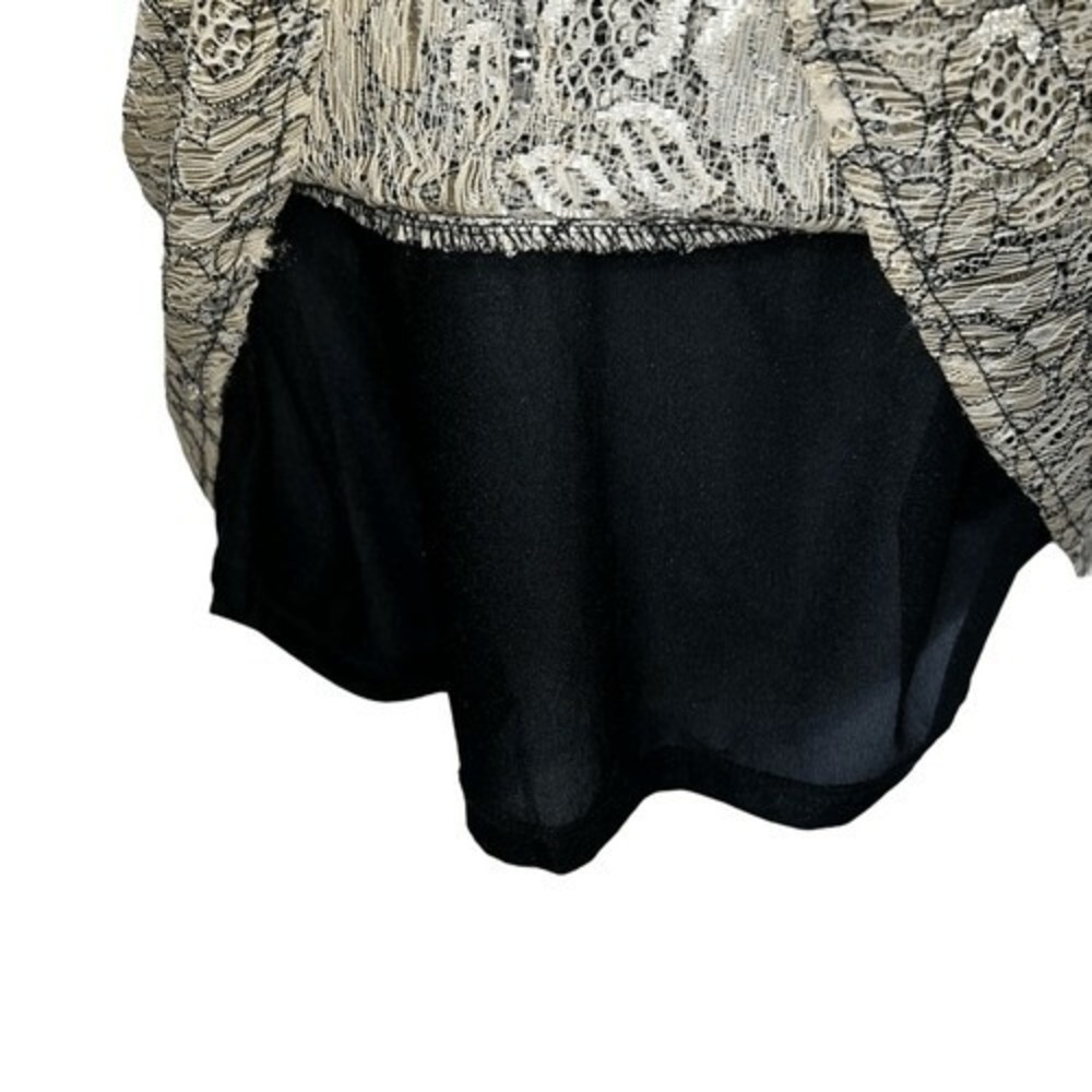 THE LIMITED Gorgeous Black With Champagne Brocade Lace Overlay NWOT Size‎ Small - Picture 6 of 9